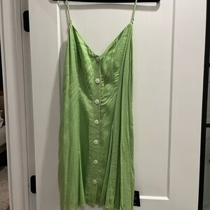 NWT Lulu’s Lime Green Linen Dress size XL